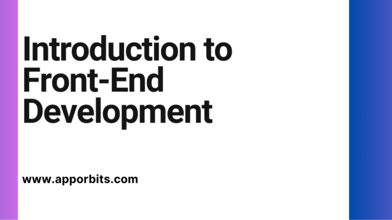 Introduction to Front-End Development