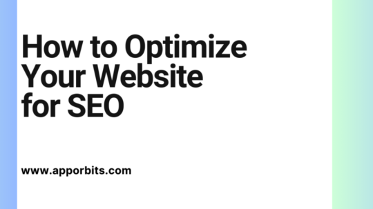 How to Optimize Your Website for SEO