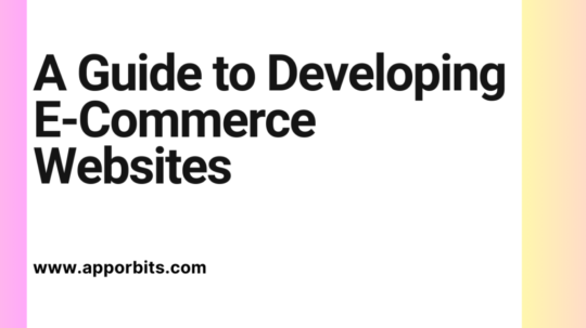 A Guide to Developing E-Commerce Websites