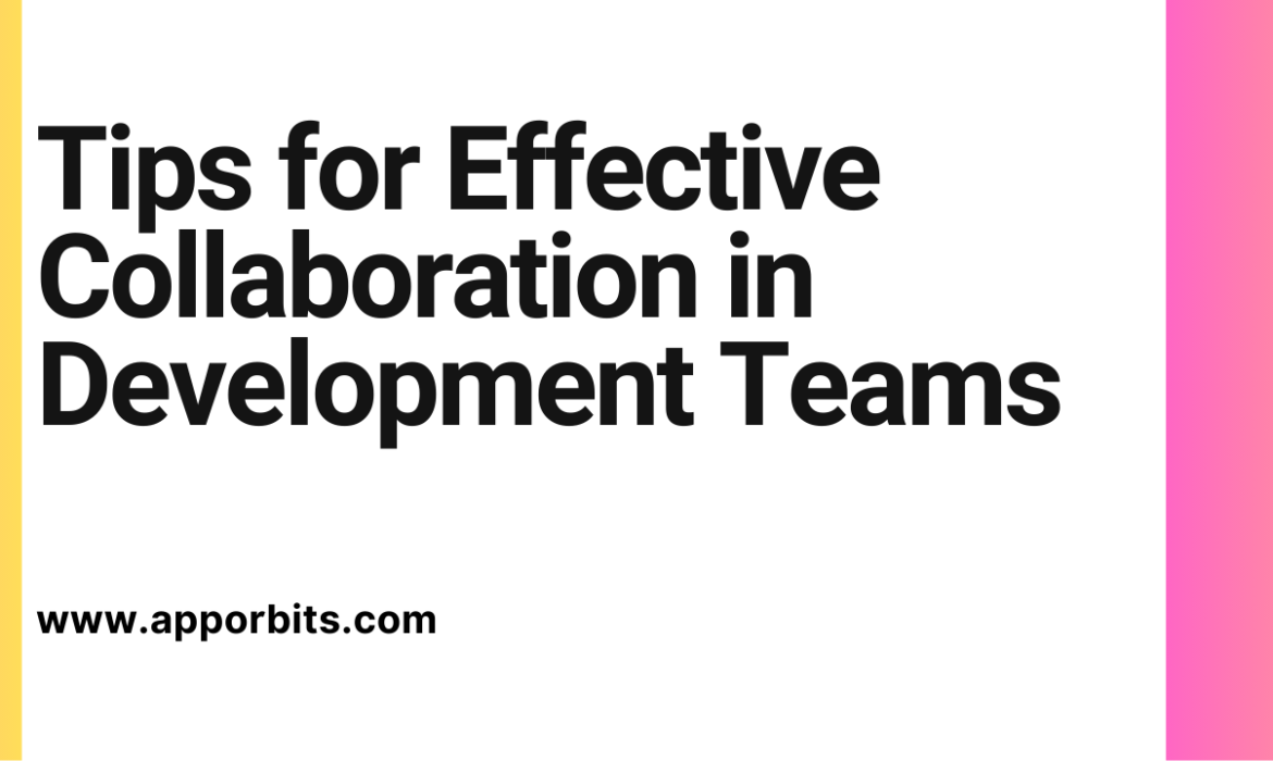 Tips for Effective Collaboration in Development Teams