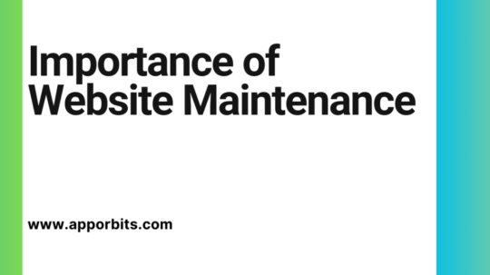 Importance of Website Maintenance