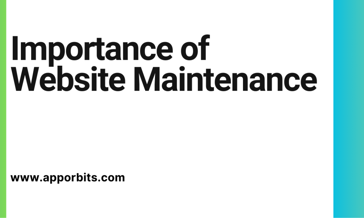 Importance of Website Maintenance